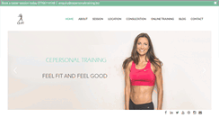 Desktop Screenshot of cepersonaltraining.biz